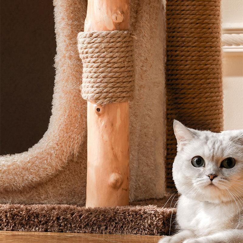 Deluxe großes Katzenklettergerüst-Baumhaus 
