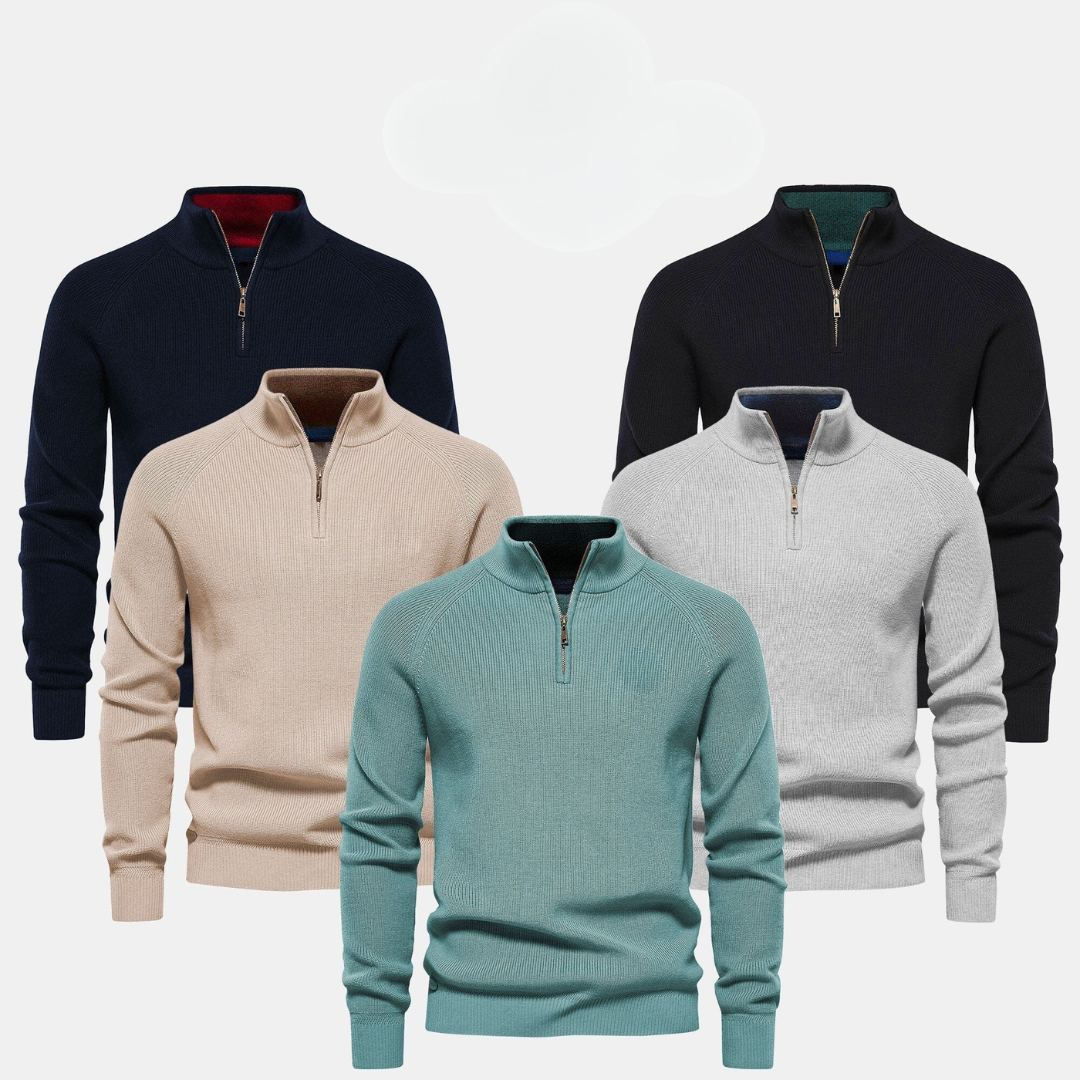 R&amp;L™-Pullover mit Reißverschluss für Herren (Ausverkauf)